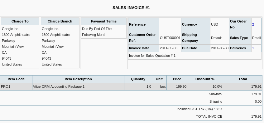 front-accounting-sales-invoice