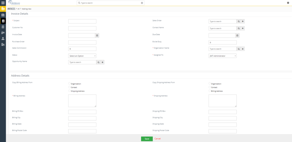 Inventory Management CRM