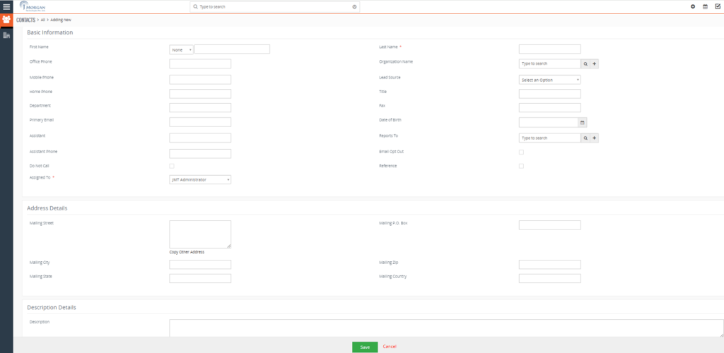 Project Management CRM