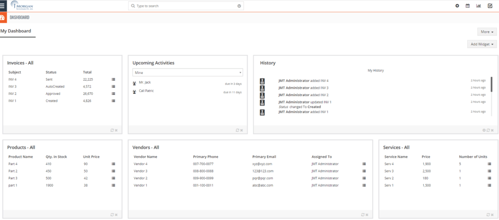 Inventory Management CRM