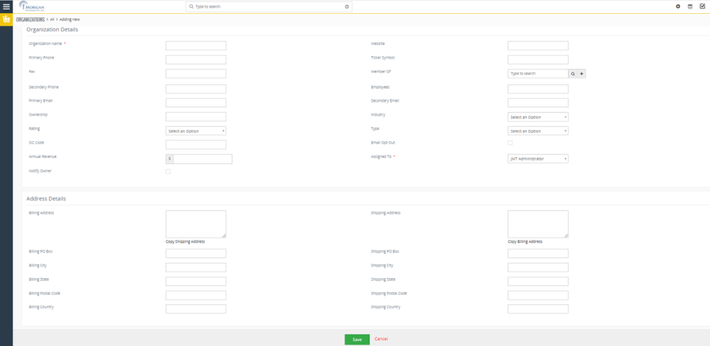 Project Management CRM